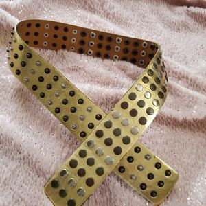 Gold Belt with Studs